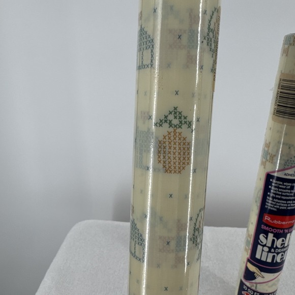 1986 Rubbermaid Smooth 'N Easy Shelf  & Drawer Liner 5316 Country Stitch 10x12‎ - Picture 3 of 6